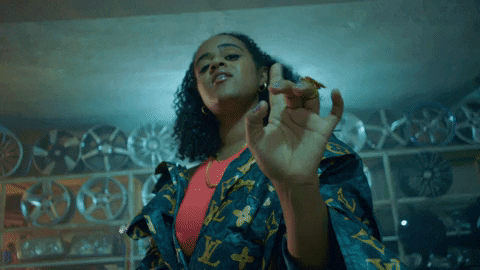 Woman shaking her finger no gif