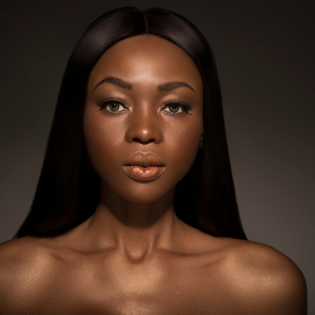 black girl with long hair